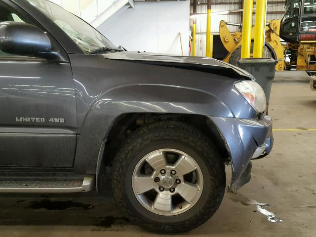 JTEBT17R340037779 - 2004 TOYOTA 4RUNNER LI GRAY photo 9