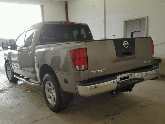 1N6BA07B97N237092 - 2007 NISSAN TITAN XE BROWN photo 3