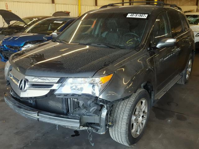 2HNYD28357H535018 - 2007 ACURA MDX TECHNO GRAY photo 2