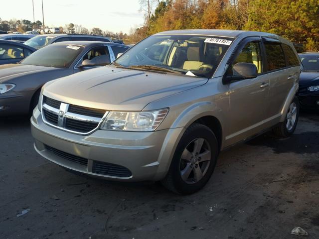 3D4GG57VX9T590817 - 2009 DODGE JOURNEY SX GOLD photo 2