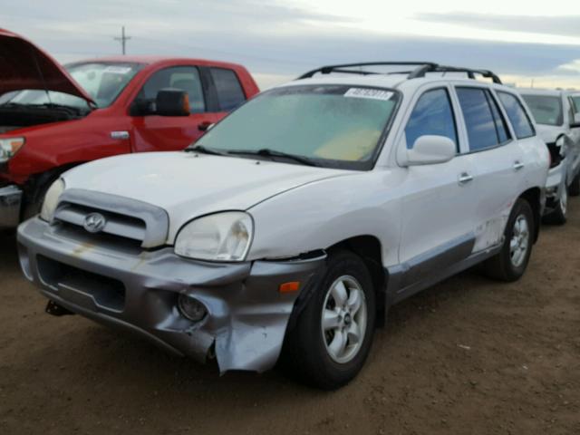 KM8SC73E15U901325 - 2005 HYUNDAI SANTA FE G WHITE photo 2