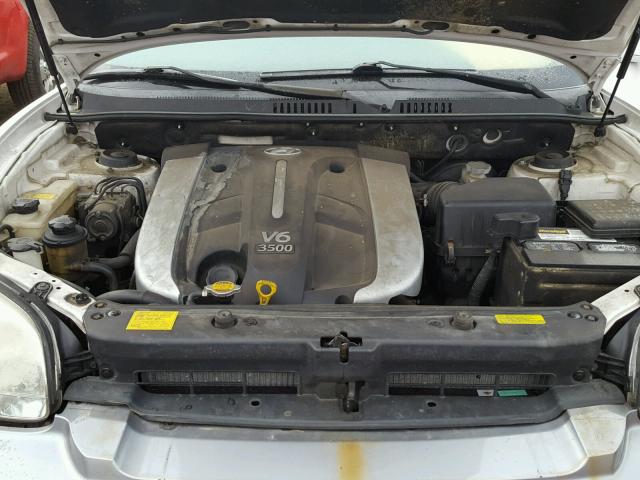 KM8SC73E15U901325 - 2005 HYUNDAI SANTA FE G WHITE photo 7