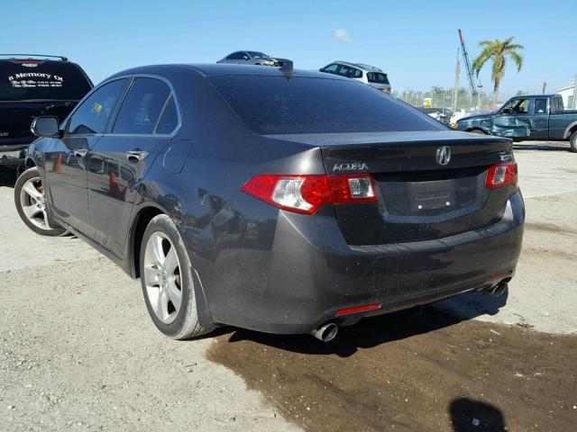 JH4CU26649C013904 - 2009 ACURA TSX GRAY photo 3