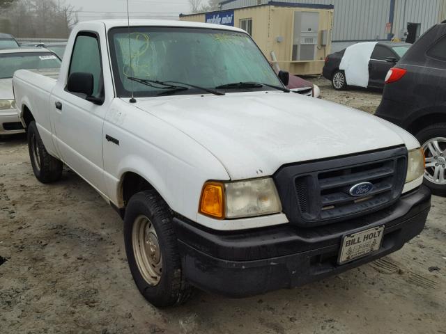 1FTYR10D05PA14786 - 2005 FORD RANGER WHITE photo 1