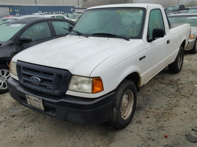 1FTYR10D05PA14786 - 2005 FORD RANGER WHITE photo 2