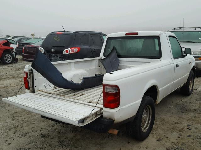 1FTYR10D05PA14786 - 2005 FORD RANGER WHITE photo 4