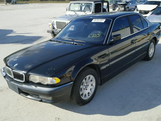 WBAGG83491DN88088 - 2001 BMW 740 I AUTO BLACK photo 2