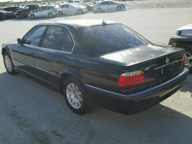 WBAGG83491DN88088 - 2001 BMW 740 I AUTO BLACK photo 3