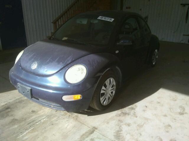 3VWBK21C51M431517 - 2001 VOLKSWAGEN NEW BEETLE 蓝色 照片 2