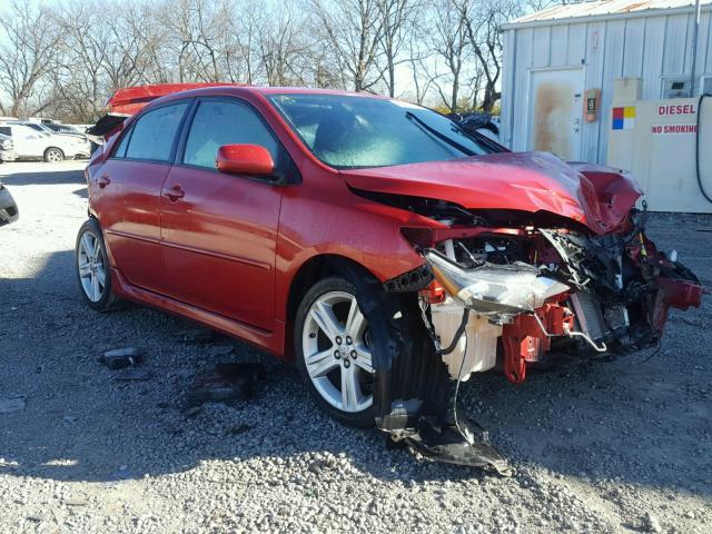 2T1BU4EE2DC942989 - 2013 TOYOTA COROLLA BA RED photo 1