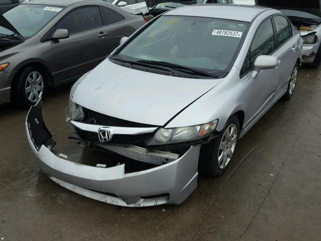 2HGFA1F58BH513352 - 2011 HONDA CIVIC LX SILVER photo 2