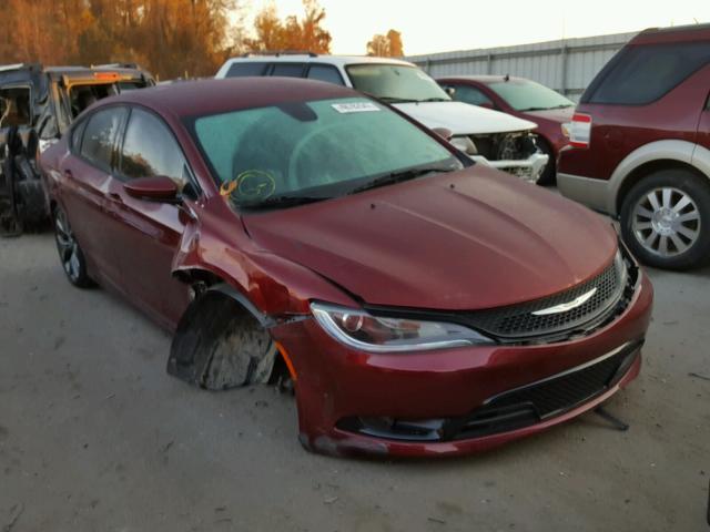 1C3CCCBB3FN647285 - 2015 CHRYSLER 200 S MAROON photo 1