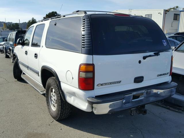 3GNFK16T61G164742 - 2001 CHEVROLET SUBURBAN K WHITE photo 3