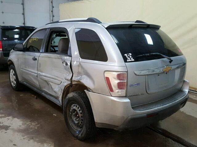 2CNDL23F166091067 - 2006 CHEVROLET EQUINOX LS SILVER photo 3