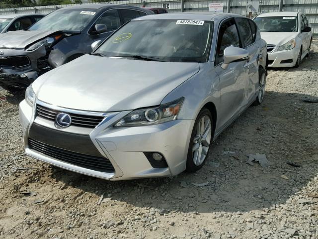 JTHKD5BH2F2227876 - 2015 LEXUS CT 200 GRAY photo 2