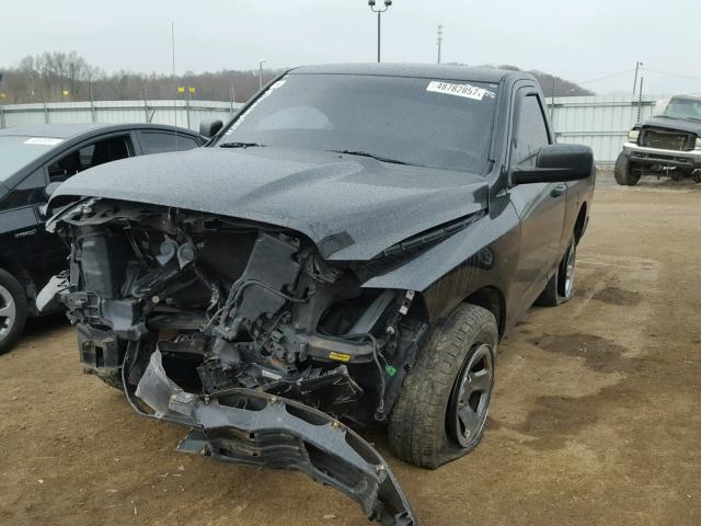 1D3HB16K29J509601 - 2009 DODGE RAM 1500 BLACK photo 2