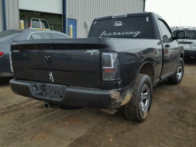 1D3HB16K29J509601 - 2009 DODGE RAM 1500 BLACK photo 4