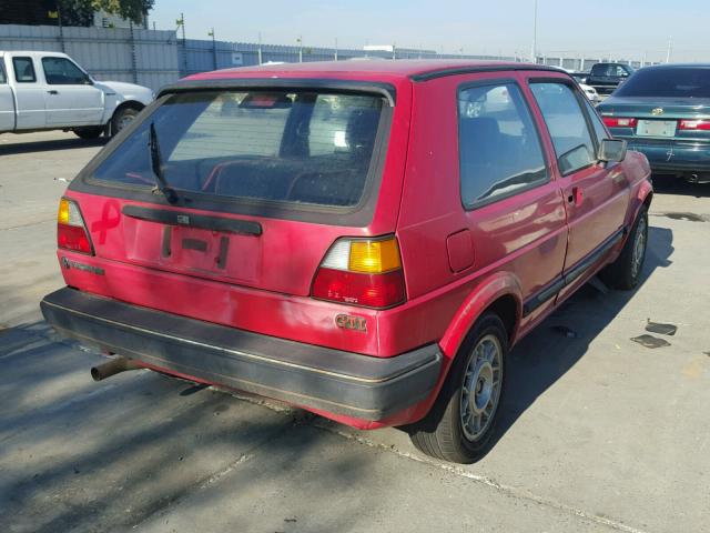 1VWDB0170GV035395 - 1986 VOLKSWAGEN GTI RED photo 4