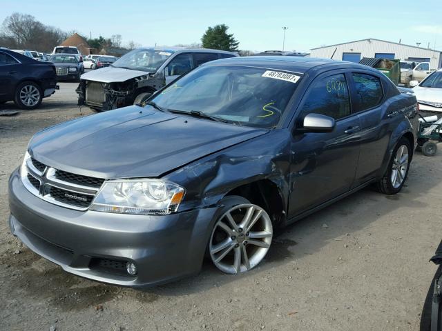 1C3CDZEG6CN133739 - 2012 DODGE AVENGER SX GRAY photo 2