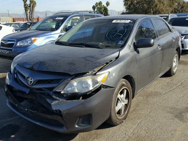 2T1BU4EE7BC587816 - 2011 TOYOTA COROLLA BA CHARCOAL photo 2