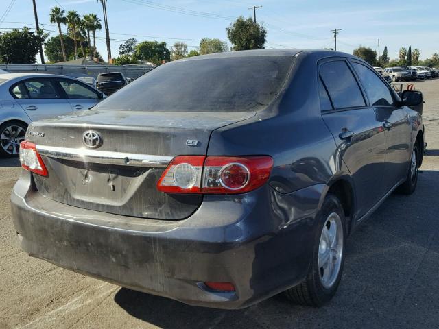 2T1BU4EE7BC587816 - 2011 TOYOTA COROLLA BA CHARCOAL photo 4