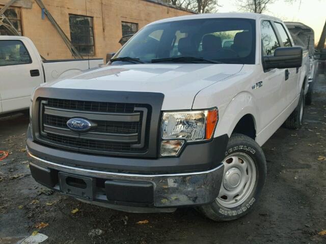 1FTEW1CM1EKF76698 - 2014 FORD F150 SUPER WHITE photo 2