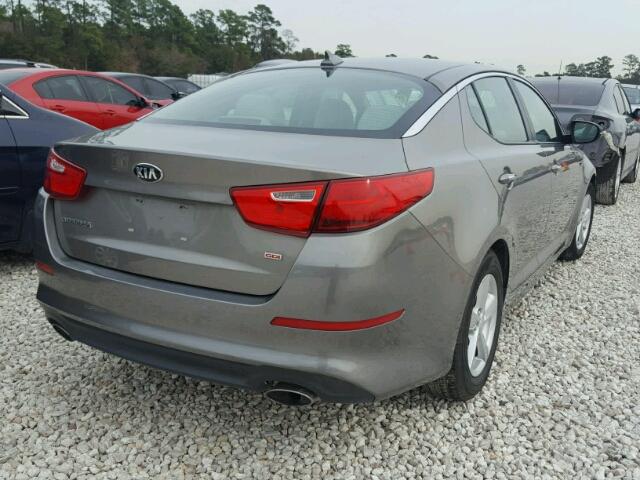 5XXGM4A72EG262047 - 2014 KIA OPTIMA LX SILVER photo 4