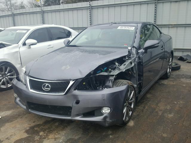 JTHFF2C28F2533646 - 2015 LEXUS IS 250 GRAY photo 2