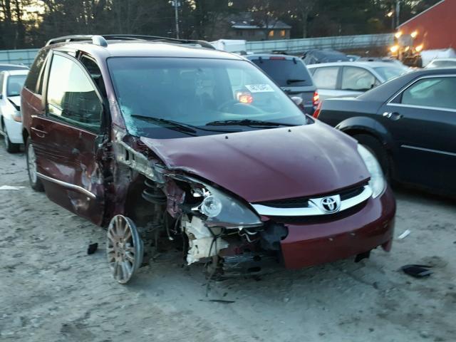 5TDBK22C38S011363 - 2008 TOYOTA SIENNA XLE RED photo 1