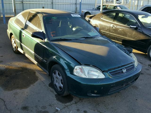 1HGEJ6225XL054845 - 1999 HONDA CIVIC DX GREEN photo 1