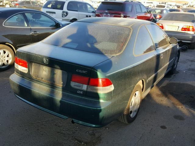 1HGEJ6225XL054845 - 1999 HONDA CIVIC DX GREEN photo 4