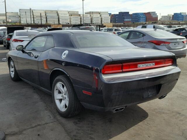 2C3CDYAG6CH181217 - 2012 DODGE CHALLENGER BLUE photo 3