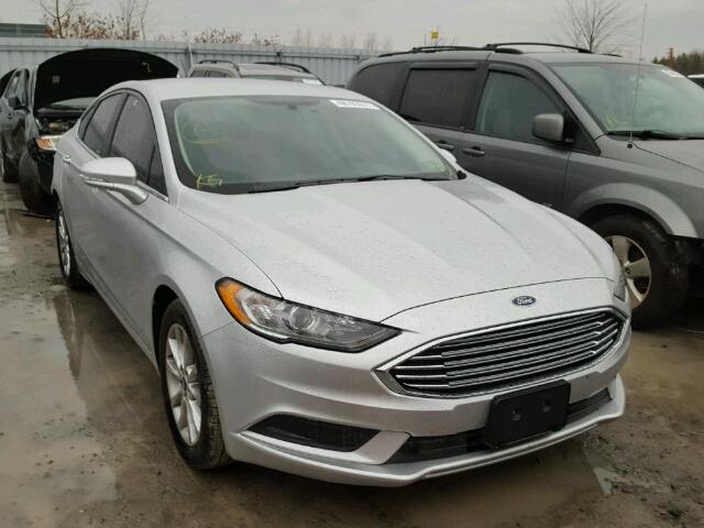 3FA6P0HD7HR389394 - 2017 FORD FUSION SE SILVER photo 1