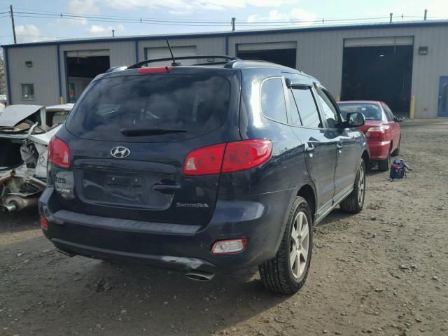 5NMSH13E77H123786 - 2007 HYUNDAI SANTA FE S BLUE photo 4