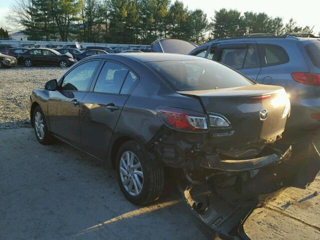 JM1BL1VG1C1513008 - 2012 MAZDA 3 I GRAY photo 3