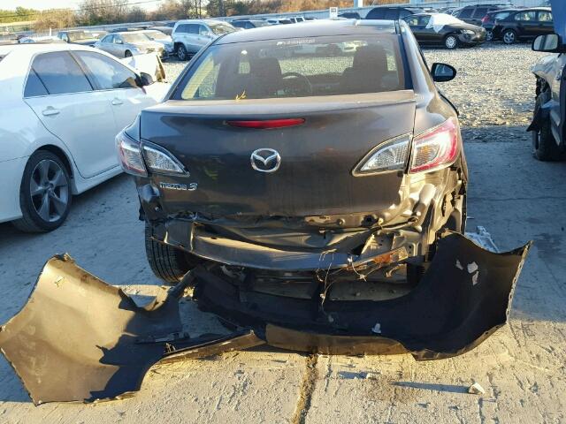 JM1BL1VG1C1513008 - 2012 MAZDA 3 I GRAY photo 9