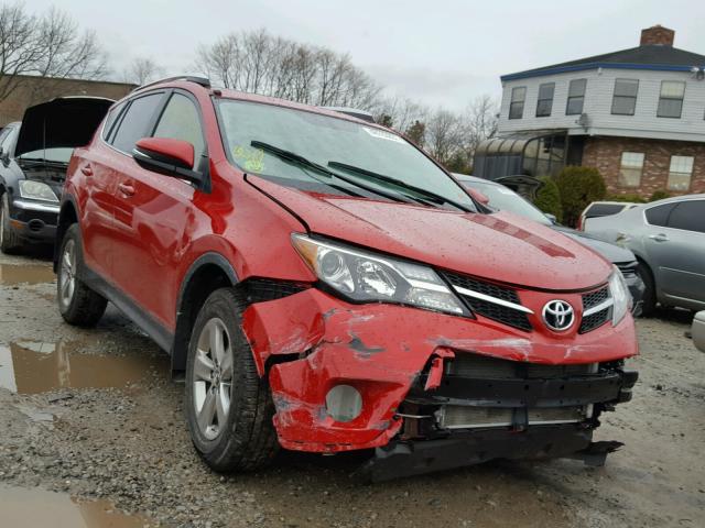 JTMRFREV4FD152069 - 2015 TOYOTA RAV4 XLE RED photo 1