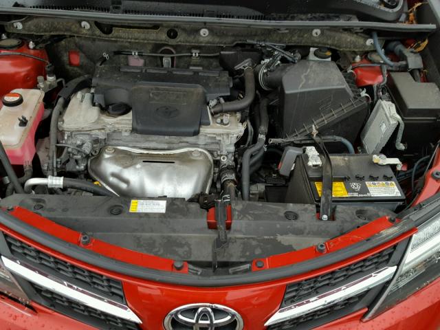 JTMRFREV4FD152069 - 2015 TOYOTA RAV4 XLE RED photo 7