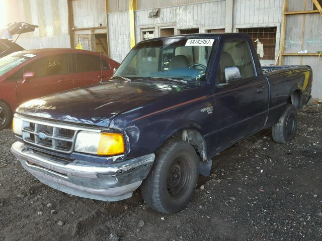 1FTCR10A0SUA83118 - 1995 FORD RANGER BLUE photo 2