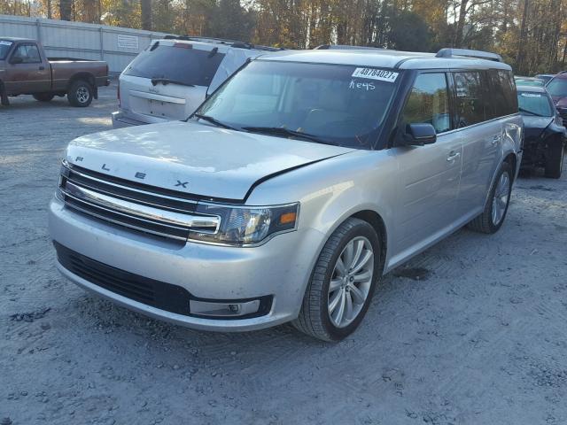 2FMGK5C86DBD01041 - 2013 FORD FLEX SEL SILVER photo 2