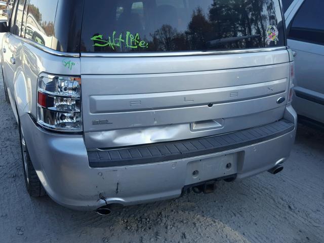 2FMGK5C86DBD01041 - 2013 FORD FLEX SEL SILVER photo 9