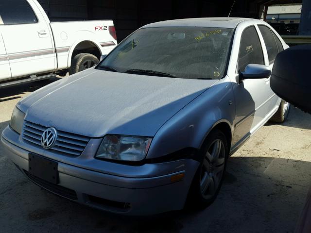 3VWSE69MX2M145238 - 2002 VOLKSWAGEN JETTA GLS SILVER photo 2