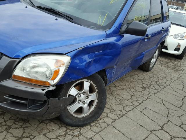 KNDJF724577384824 - 2007 KIA SPORTAGE L BLUE photo 9