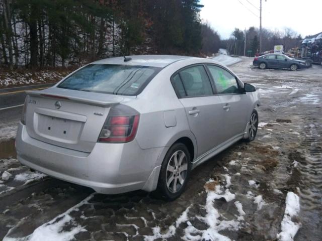 3N1AB6AP8CL623048 - 2012 NISSAN SENTRA 2.0 SILVER photo 4