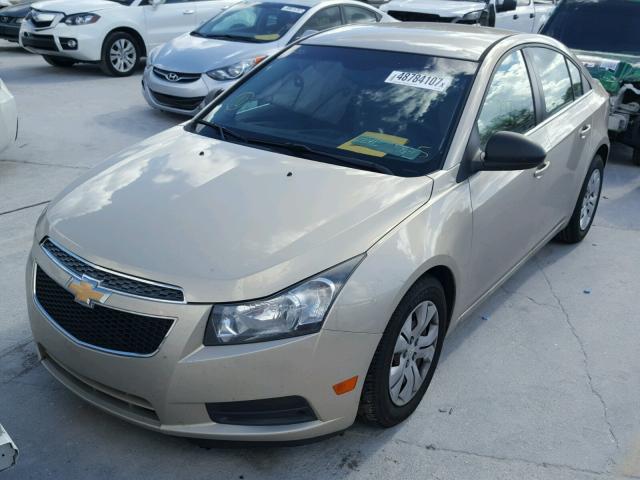 1G1PC5SH8C7149878 - 2012 CHEVROLET CRUZE LS TAN photo 2