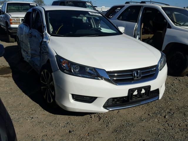 1HGCR2F5XEA115337 - 2014 HONDA ACCORD SPO WHITE photo 1