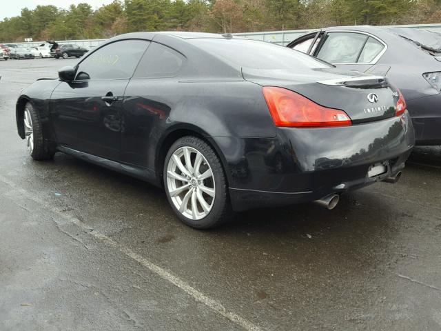 JNKCV64E38M111992 - 2008 INFINITI G37 BASE BLACK photo 3