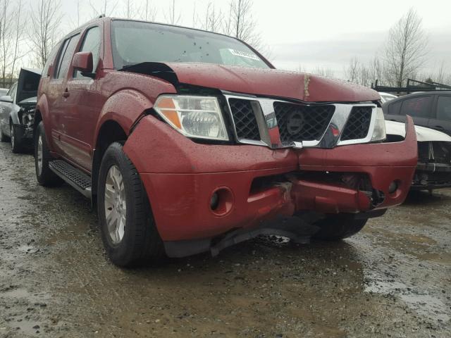 5N1AR18WX5C717726 - 2005 NISSAN PATHFINDER RED photo 1