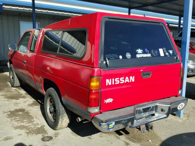 1N6HD16S3NC321314 - 1992 NISSAN TRUCK KING RED photo 3