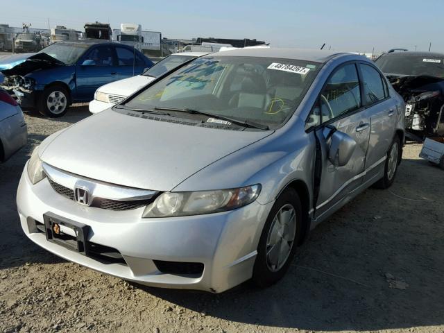 JHMFA36299S017185 - 2009 HONDA CIVIC HYBR SILVER photo 2